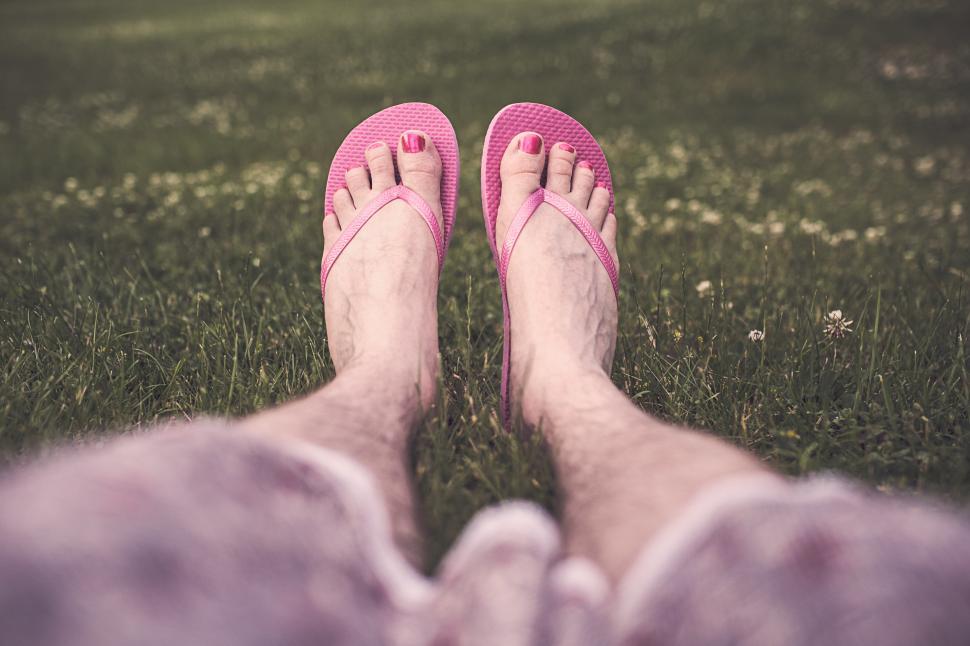 Free Stock Photo of Feet wearing flip-flops  Download Free Images and Free  Illustrations