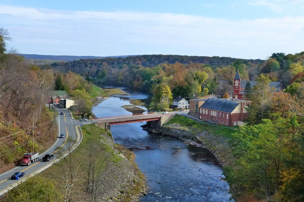 Rosendale And Roundout Creek