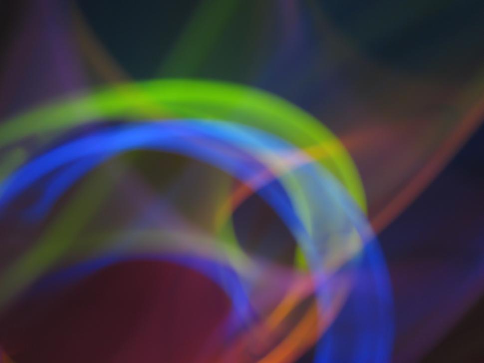 Free Image of Colorful light streaks 