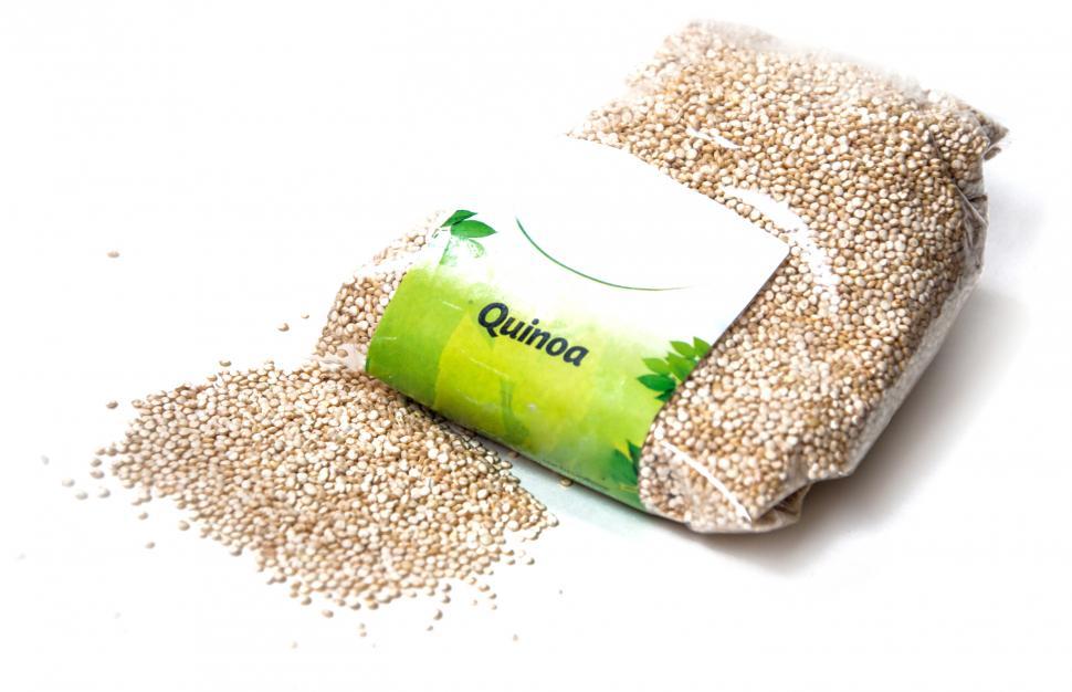 Free Stock Photo of quinoa grain on a white background Download Free