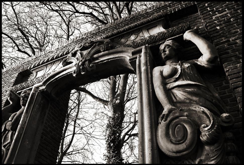Free Image of Historic arch and trees 