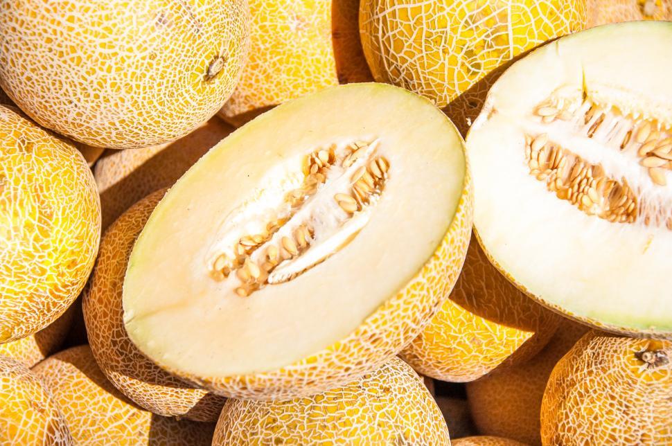 Free Stock Photo of Fresh Galia Melons Download Free Images and Free Illustrations