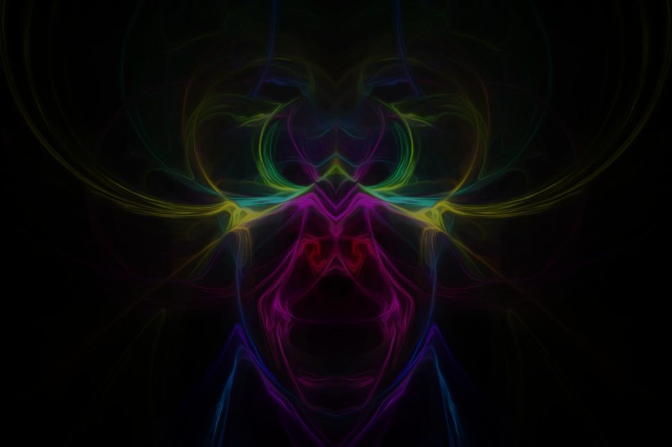 Free Image of Painted Fractal Flame 