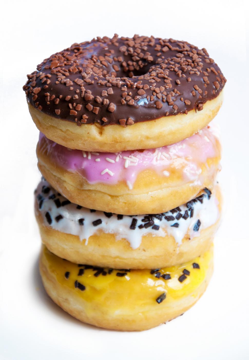 Free Image of delicious donuts isolated on white 
