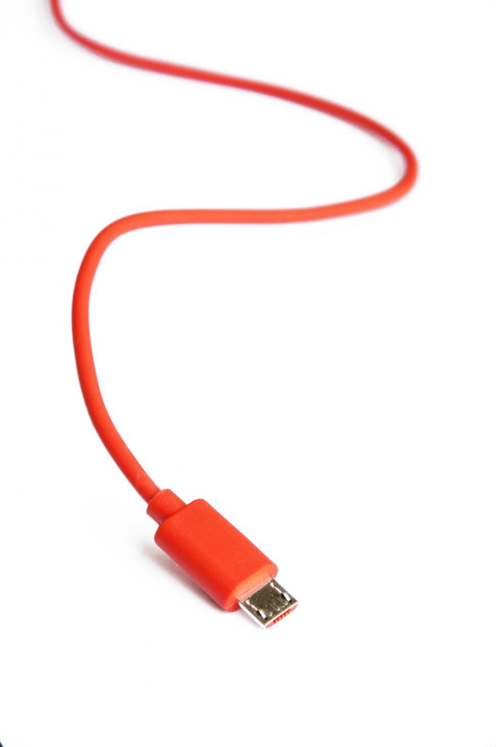 Free Image of USB cable isolated on white 