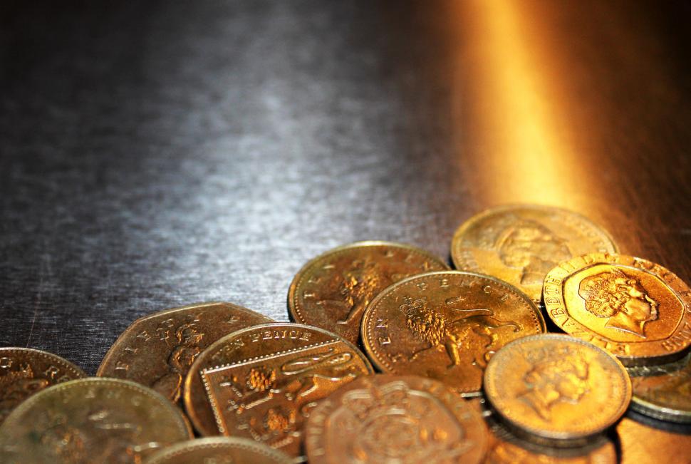 Free Stock Photo Of British Pound Coins On Metal Background | Download ...