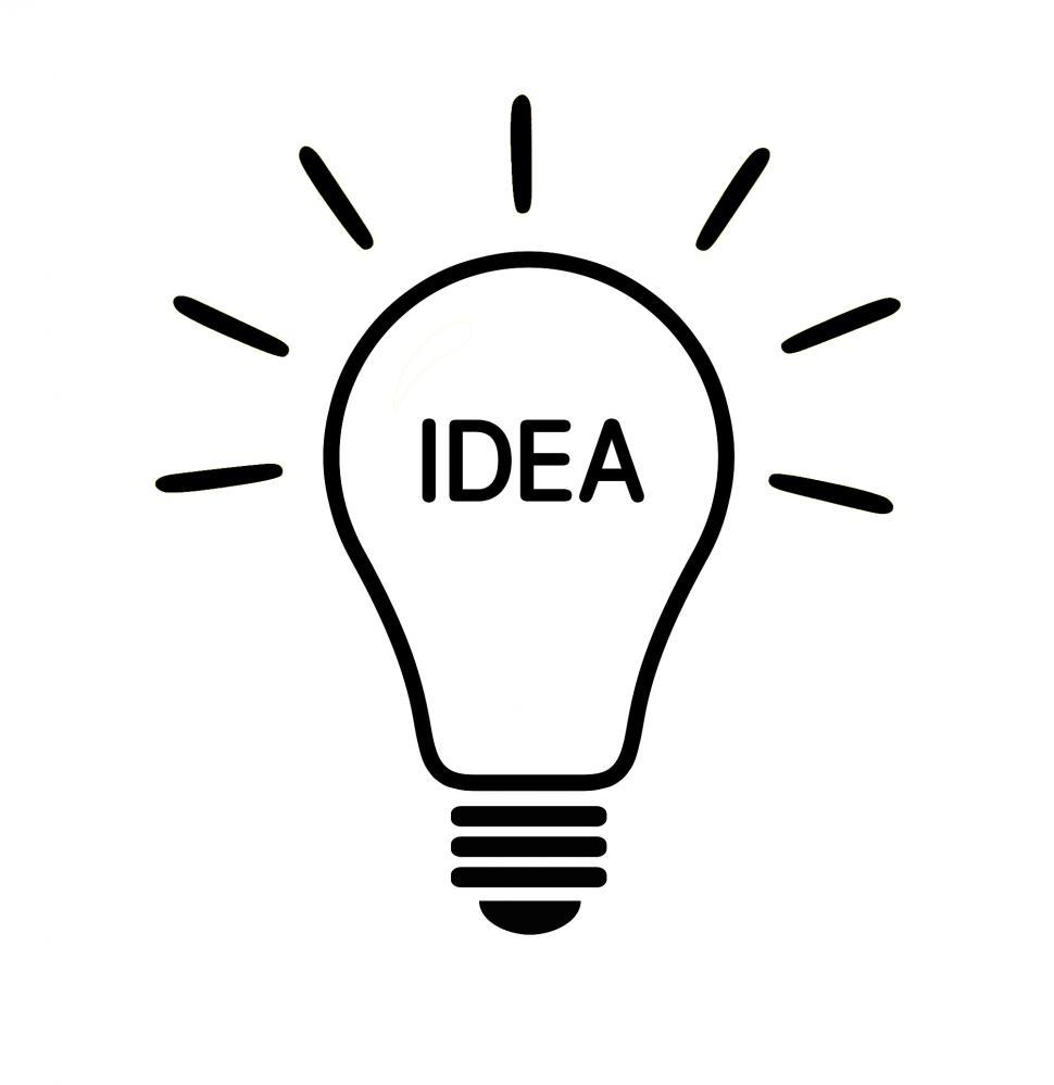 idea light bulb over head