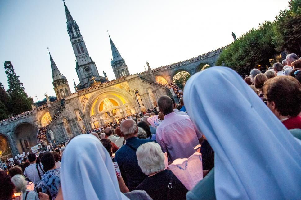 Free Stock Photo of lourdes prayer ceremony Download Free Images and