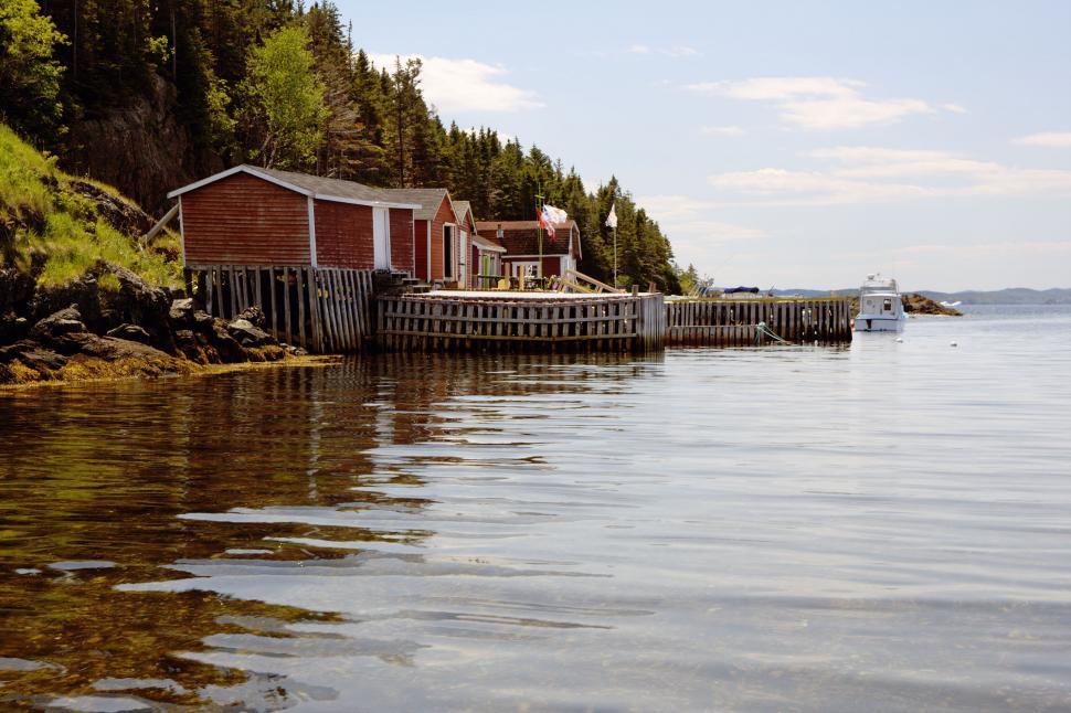 Free Image of Atlantic Canada fishing stage 