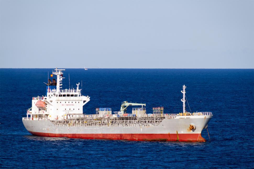 Free Image of Oil Tanker Moored 