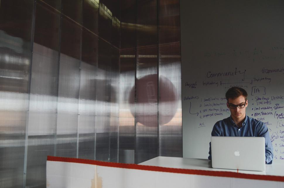 Free Image of Working in the conference room 