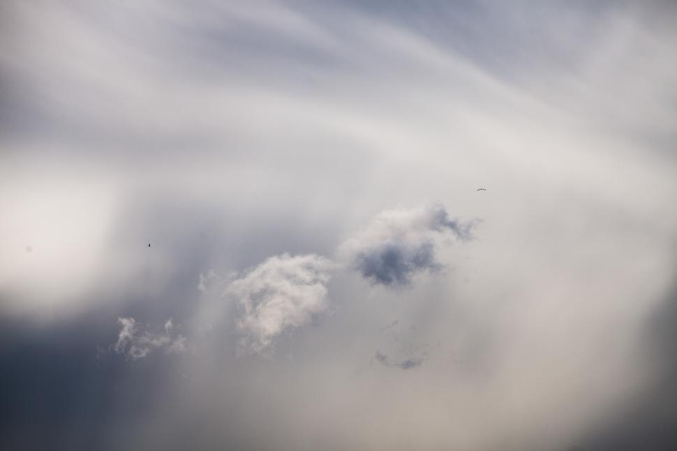 Free Image of  Grey and white clouds  