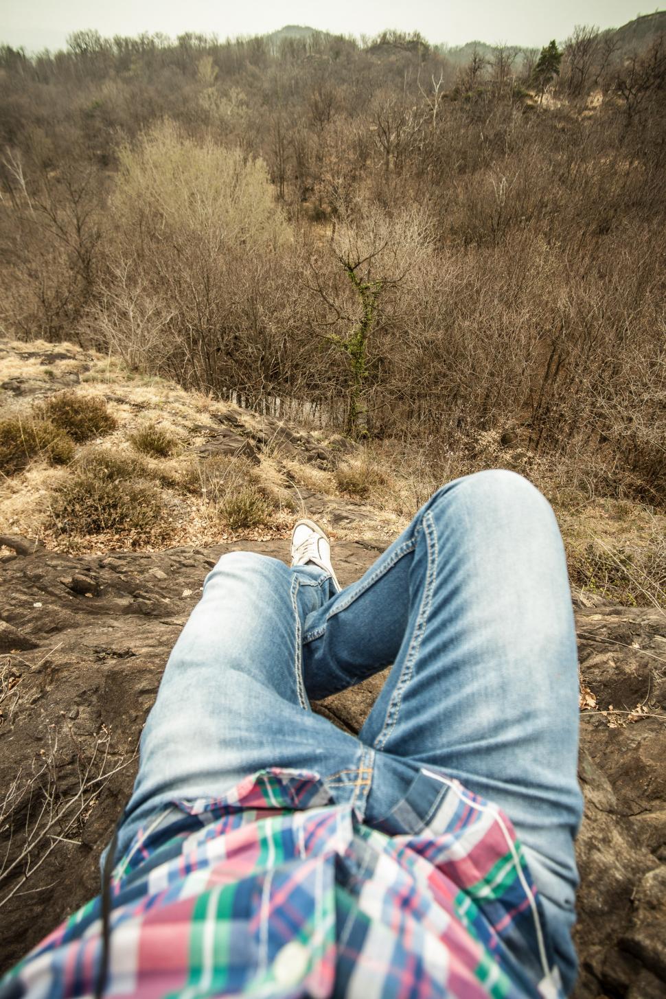 Free Image of Taking picture of a forest  