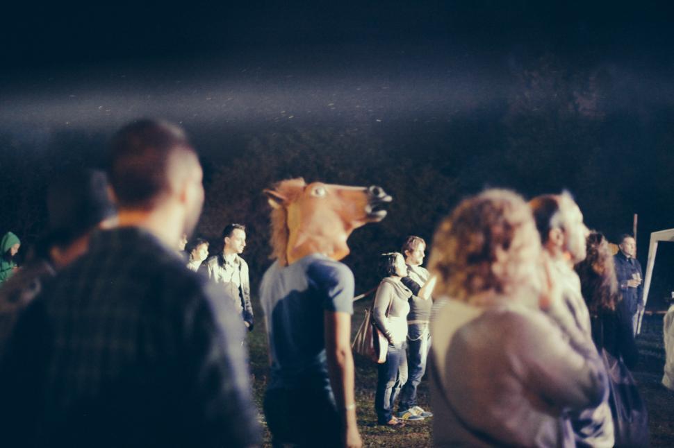 Free Image of People at open air concert 