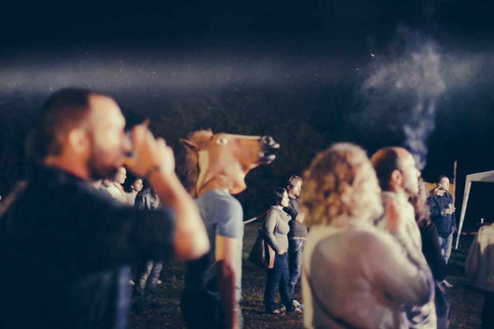 Free Image of People at open air concert 