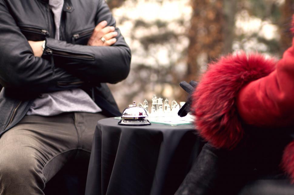 Free Image of man and woman playing chess 