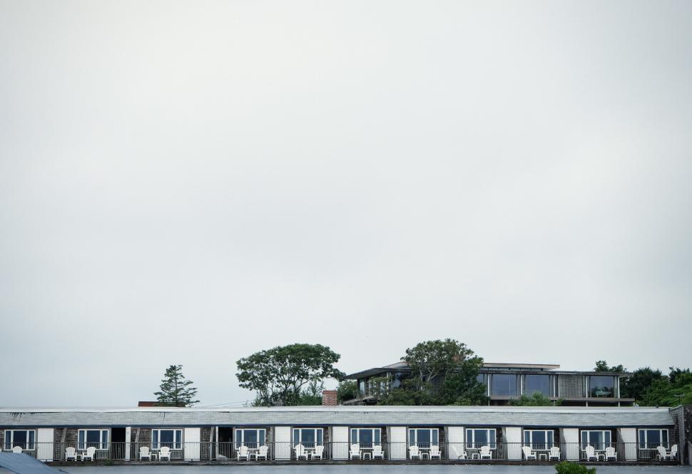 Free Image of Black and White Photo of a Building 