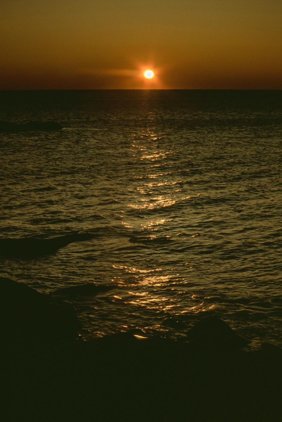 Free Image of Ocean Sunrise 