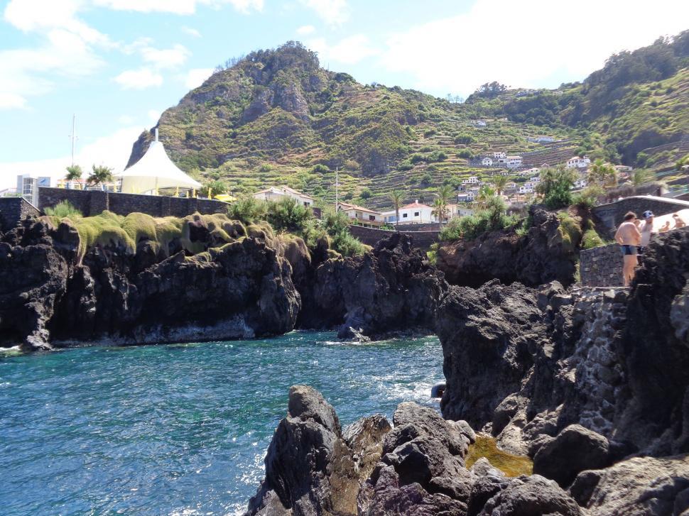 Free Image of inlet at Madeira natural swimming pool  
