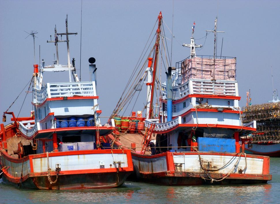 Thai Fishing Boats Used As a Vehicle for Finding Fish in the Sea Stock  Photo - Image of fisherman, fishing: 174676652