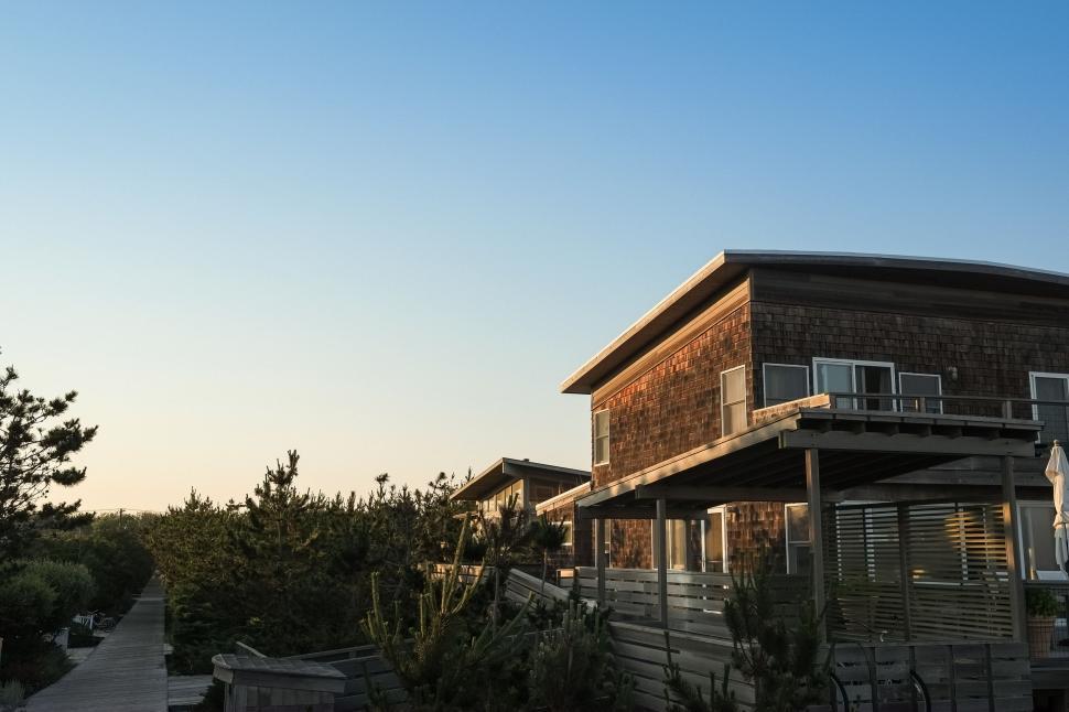 Free Image of Wooden Building With Balcony and Balconies 