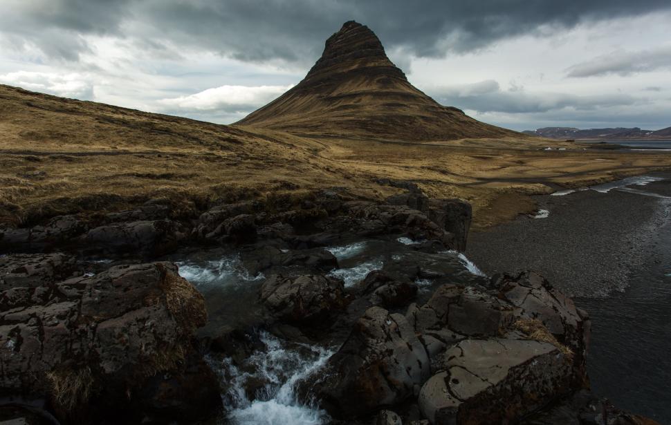 Free Image of Majestic Mountain With Streaming Water 