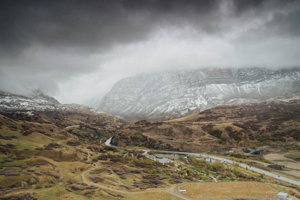 Free Image of Mountain View With Road 