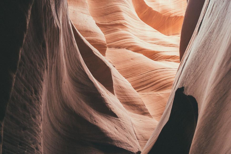 Free Image of Narrow Slot in the Side of a Canyon 