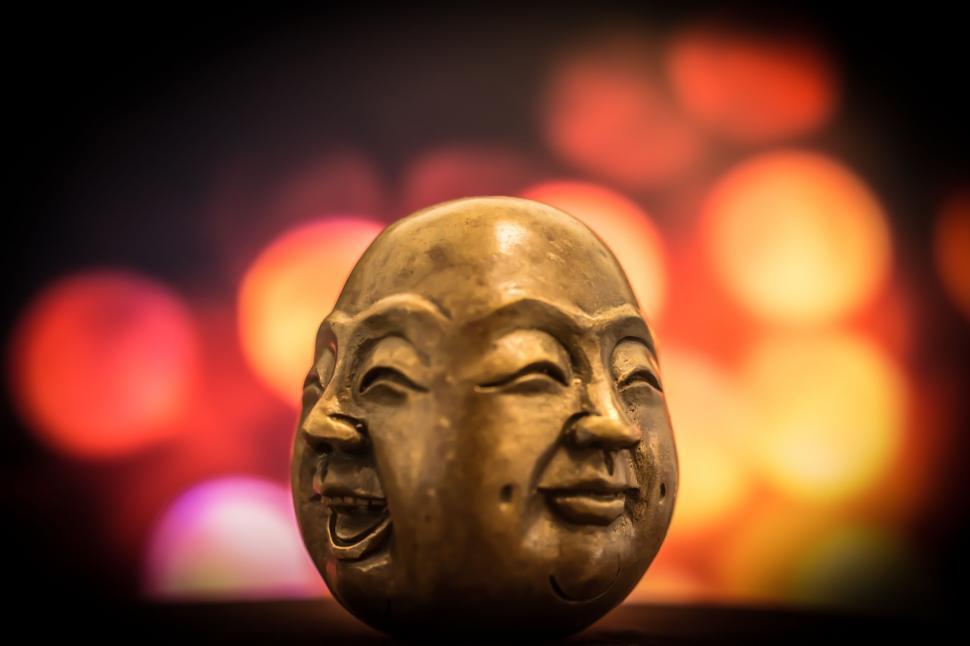Free Image of Close Up of Statues Face 