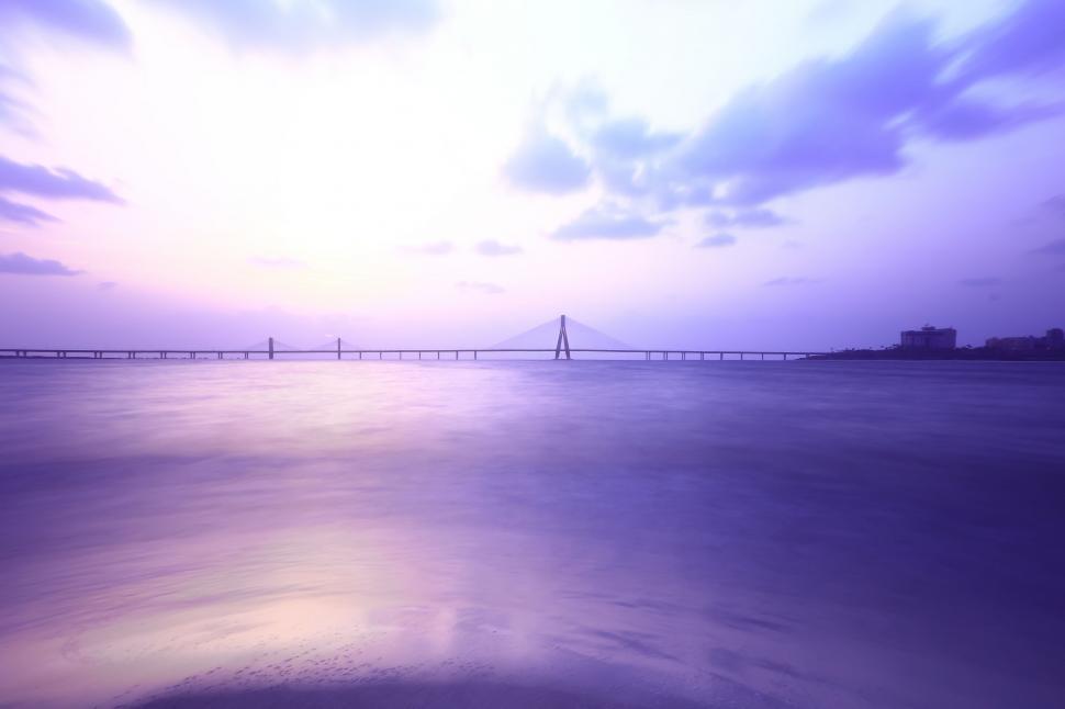 Free Image of Bridge Over Large Body of Water 