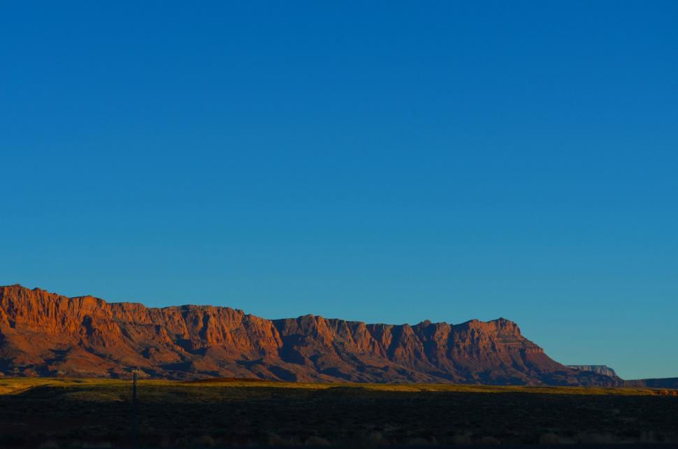 Free Image of Majestic Mountain Under Clear Sky 