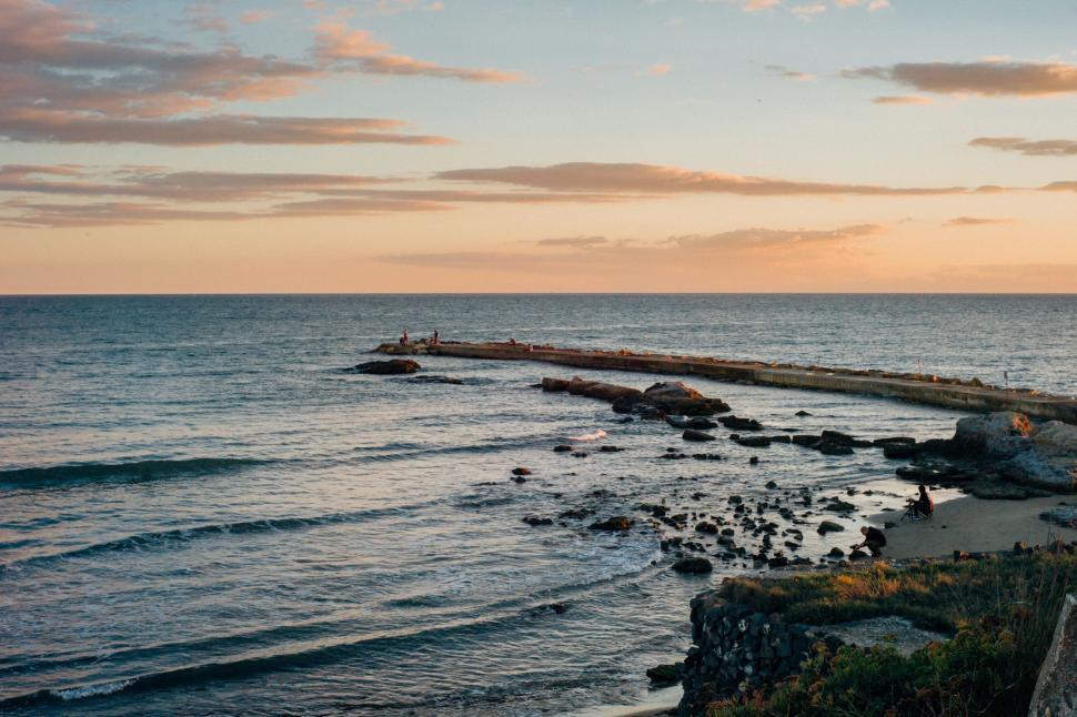Free Image of A View of the Ocean From a Cliff 