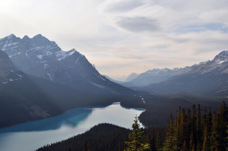 Free Image of Majestic Mountain Range and Lake 
