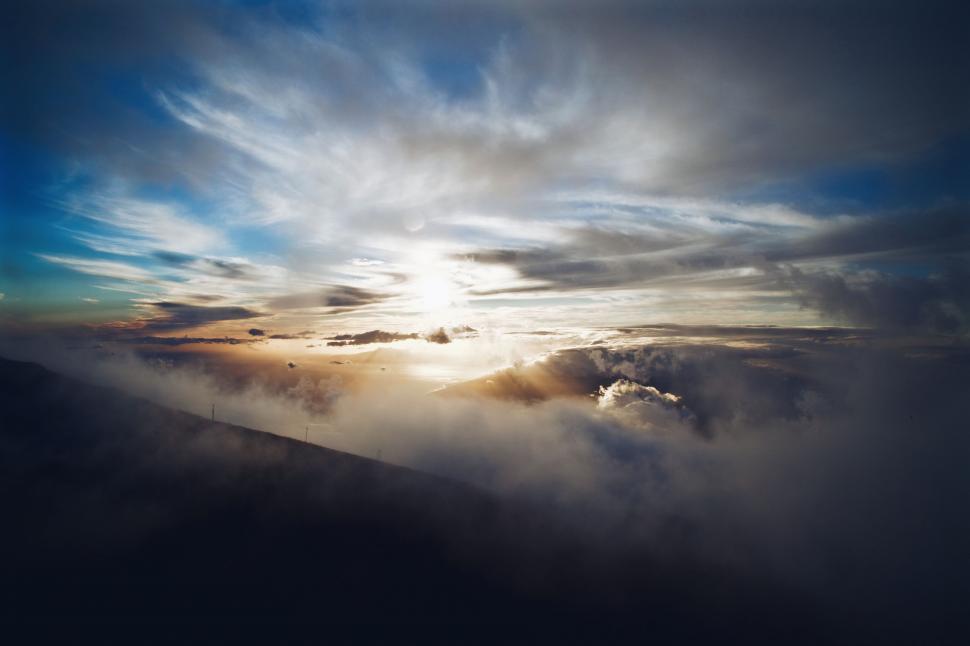 sky sun cloud heaven background, Stock image