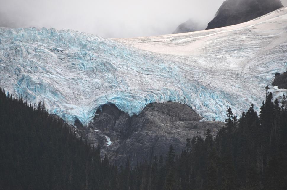 Free Image of Snow-Covered Mountain Surrounded by Trees 