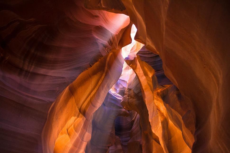 Free Image of Narrow Slot in the Side of a Canyon 