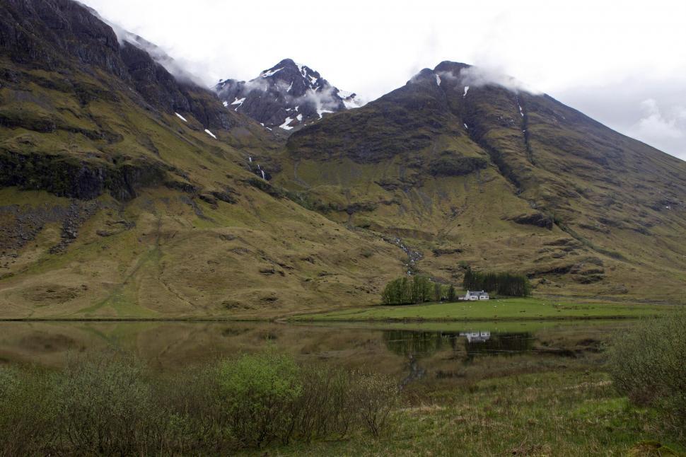 Free Image of Majestic Mountain Range and Lake 