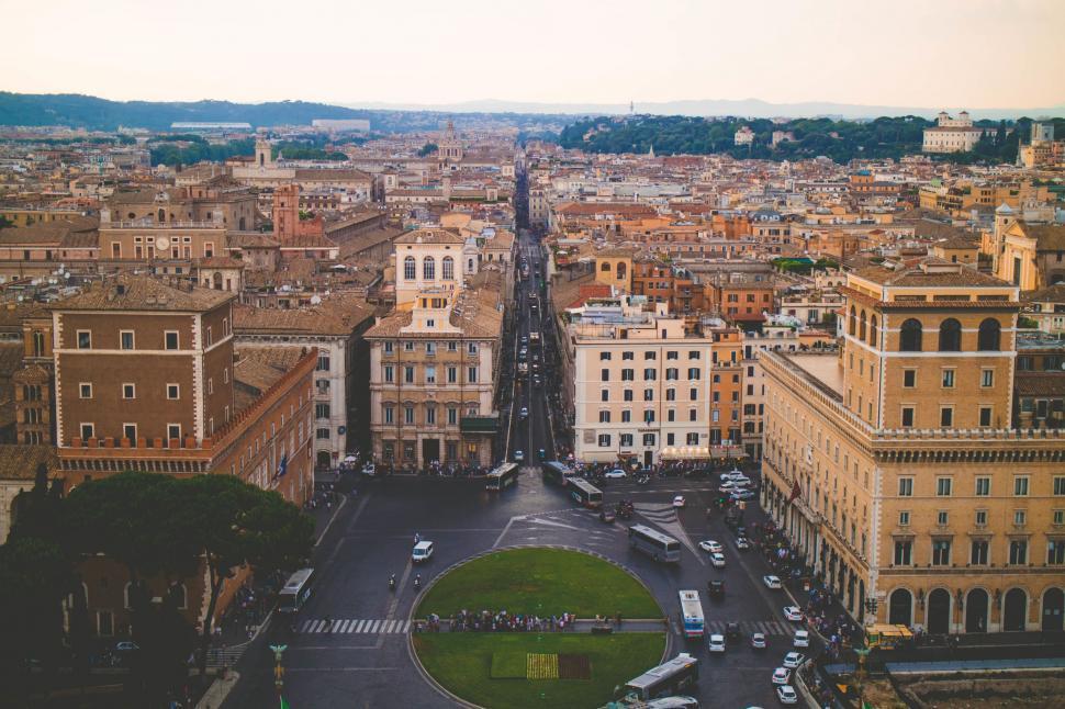 Free Image of Aerial View of a City With Tall Buildings 