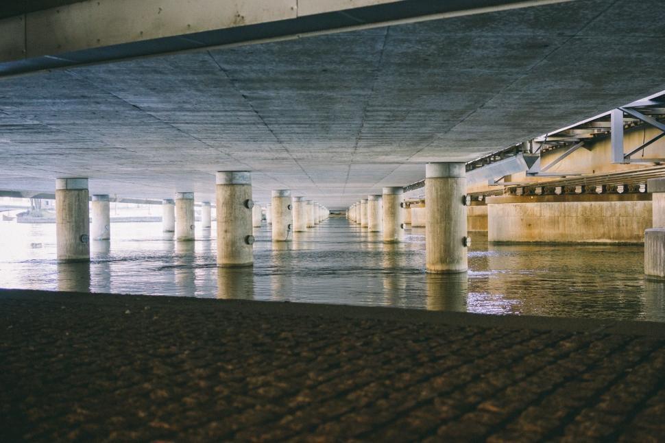 Free Image of Bridge Crossing a River 