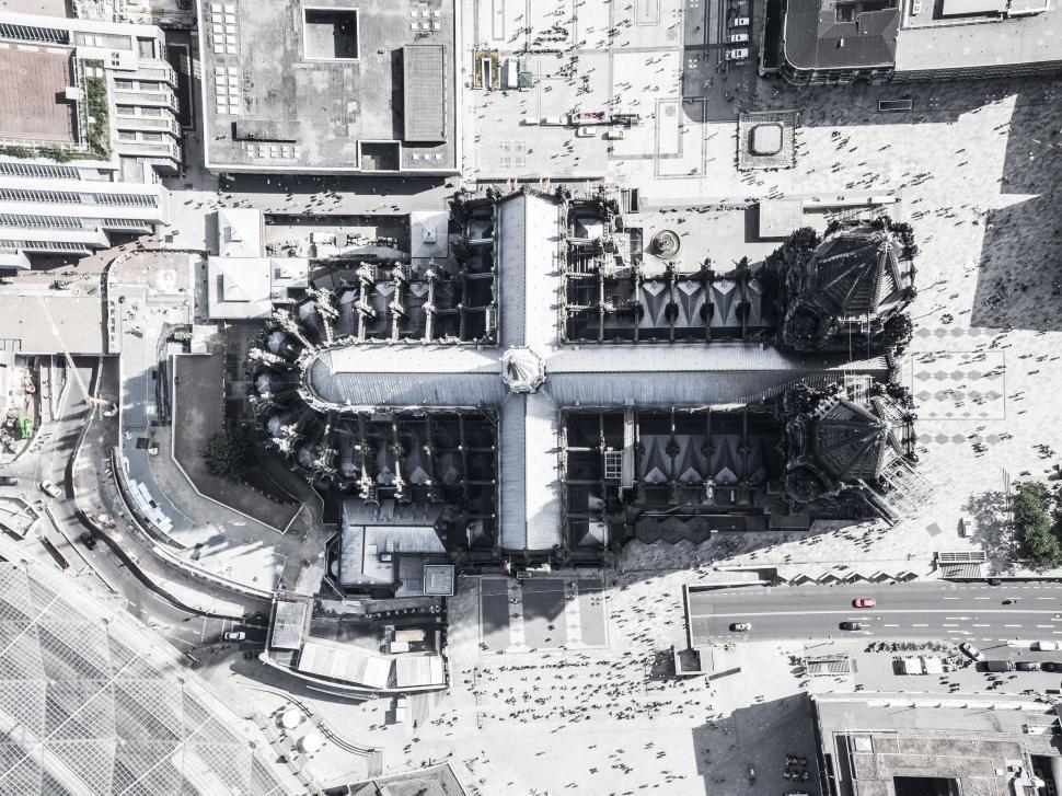 Free Image of Aerial View of a City 