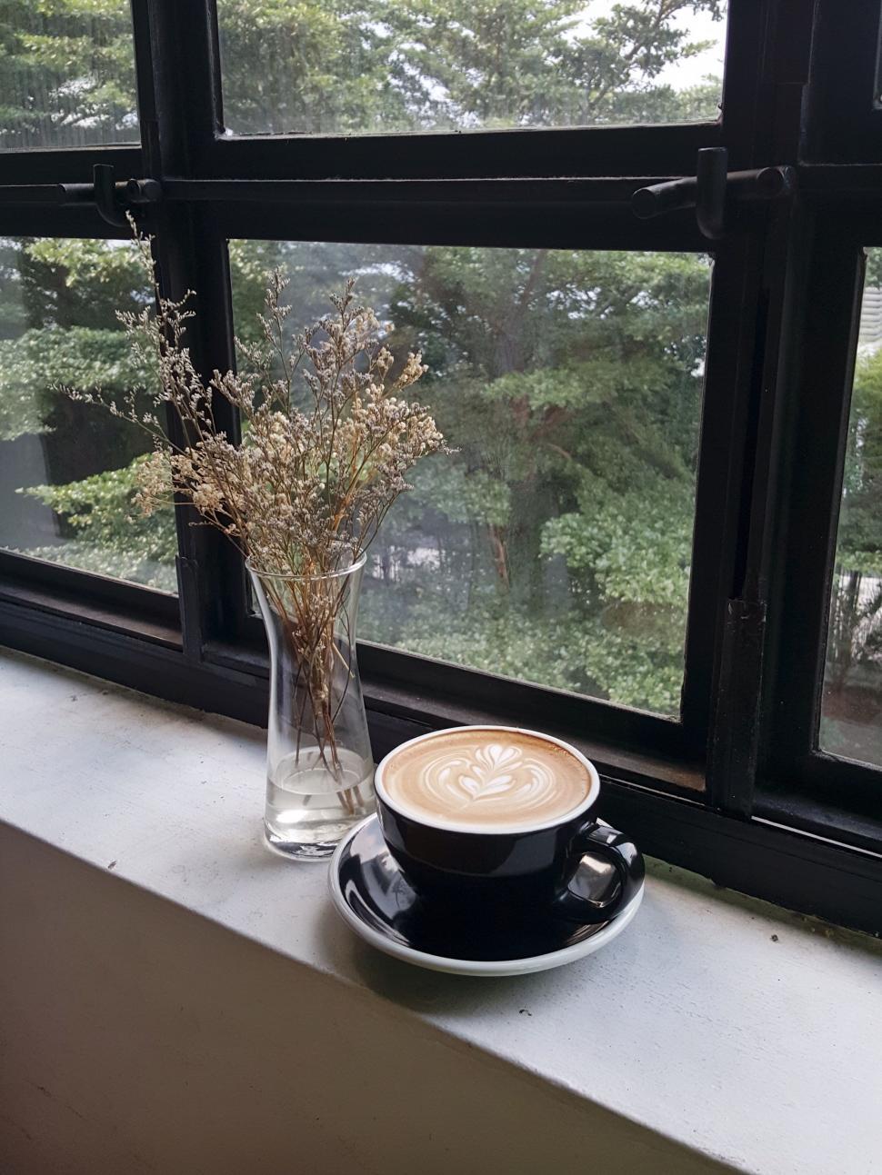 Free Image of A Cup of Coffee on a Saucer 