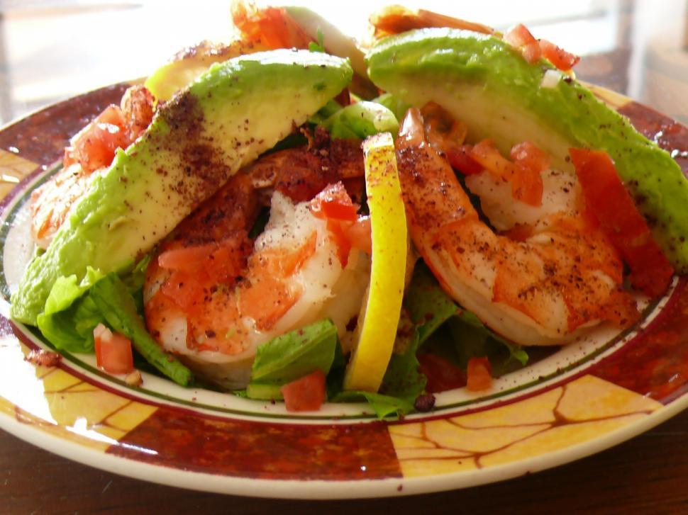 Free Image of Shrimps Salad 