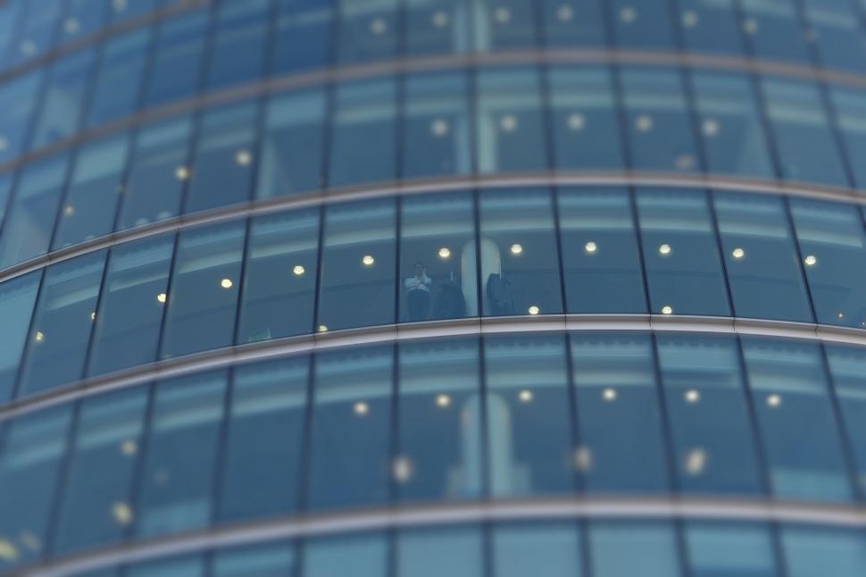Free Image of Towering High-Rise Building With Numerous Windows 