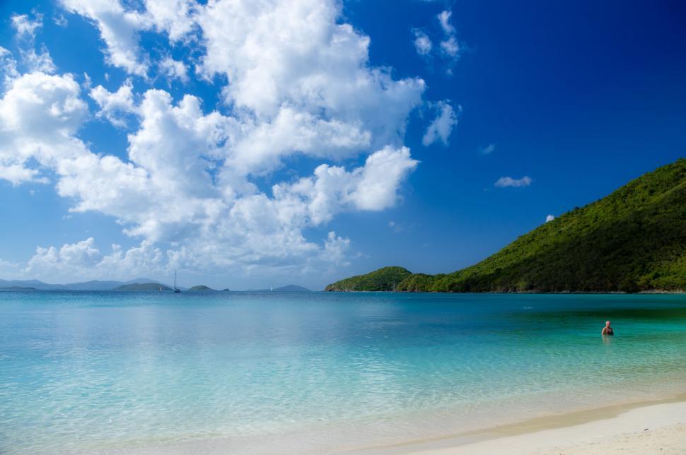 Free Image of Person Walking on Beach Near Ocean 