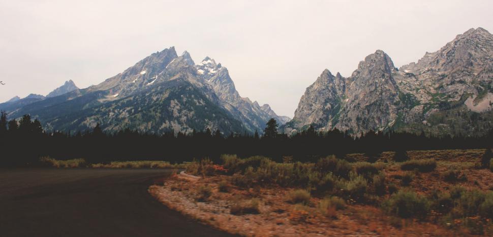 Free Image of Road Leading to Mountain Range 