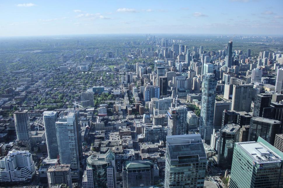 Free Image of Aerial View of a City With Tall Buildings 