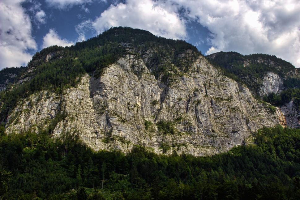Free Image of Towering Mountain Against Sky 