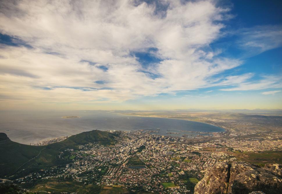Free Image of City View From Mountain Top 