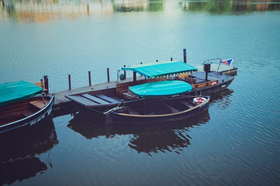 Free Image of Two Boats Floating in Water 