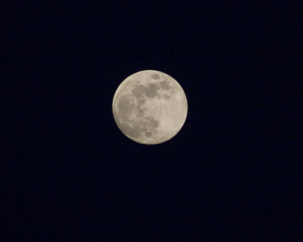 clear night sky with moon